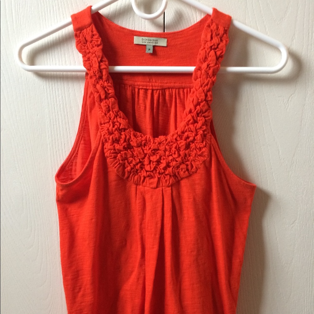 Bordeaux Anthropologie sleeveless shirt